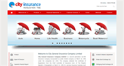 Desktop Screenshot of cityinsurance.com.bd