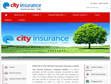Tablet Screenshot of cityinsurance.com.bd